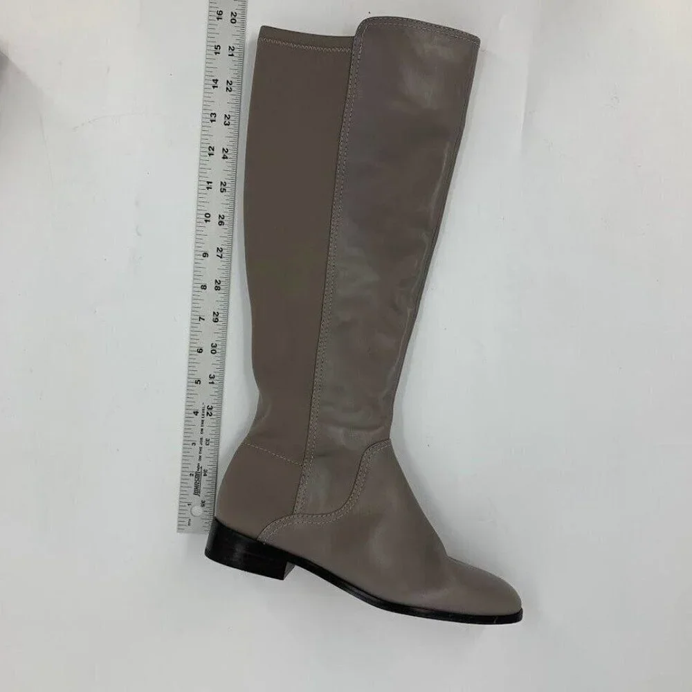 Louise et Cie Women's Lo-Verdi-R Round Toe Low Heel Leather Knee High Boots SZ 6